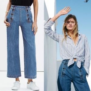 Rivet & Thread X Madewell Wide-Leg Crop Jeans